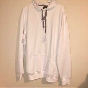 •Adidas• All white hoodie